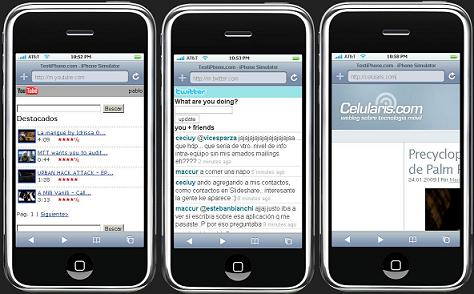 TestiPhone, el nuevo simulador web del iPhone